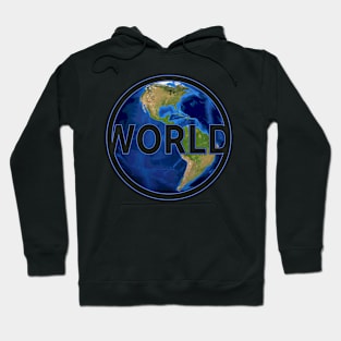 Our world with a view of America gift space Hoodie